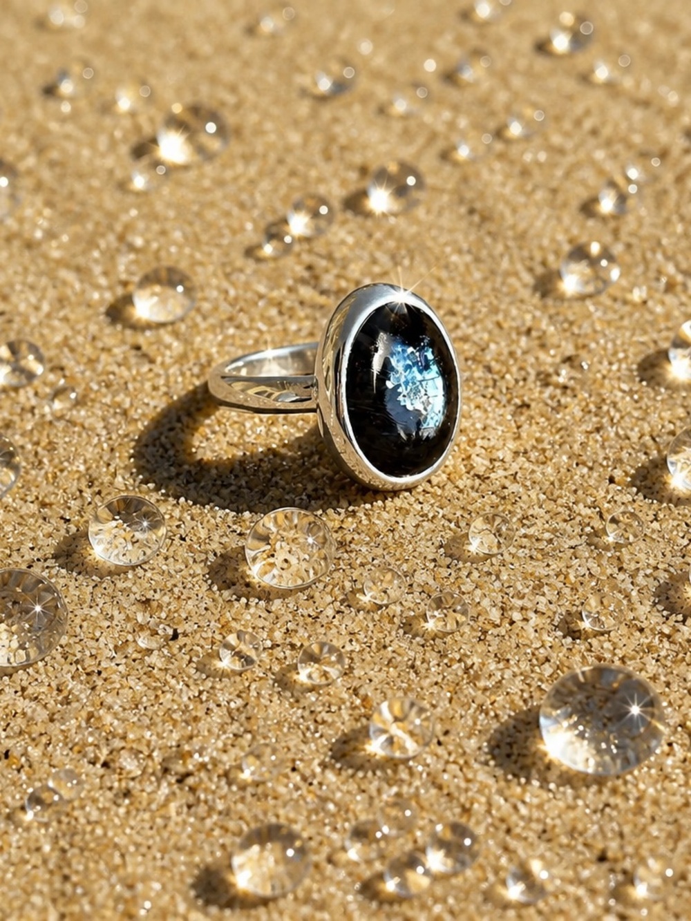 NEW! Larvikite Ring